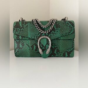 GUCCI Small Dionysus Green Python Bag